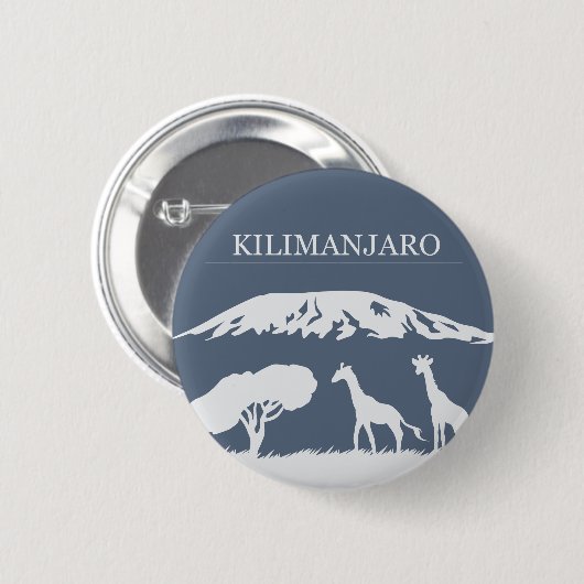 Kilimanjaro (blau) button (Vorne & Hinten)