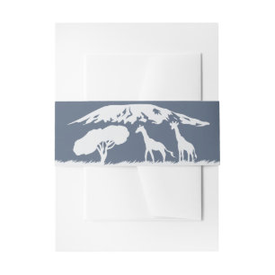 Kilimanjaro (blau) einladungsbanderole