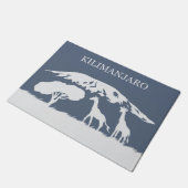 Kilimanjaro (blau) fußmatte (Schrägansicht)