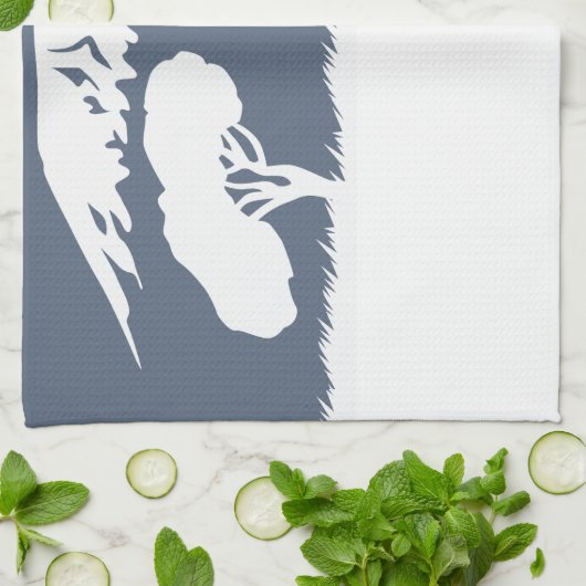 Kilimanjaro (blau) geschirrtuch (Gefaltet)