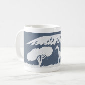 Kilimanjaro (blau) kaffeetasse (Vorderseite Links)