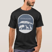 Kilimanjaro (blau) Klassischer T - Shirt (Vorderseite)
