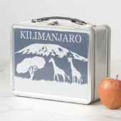 Kilimanjaro (blau) metall brotdose (Beispiel)