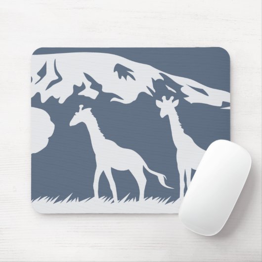 Kilimanjaro (blau) mousepad (Mit Mouse)