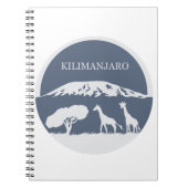 Kilimanjaro (blau) notizblock (Vorderseite)