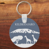 Kilimanjaro (blau) schlüsselanhänger (Vorderseite)