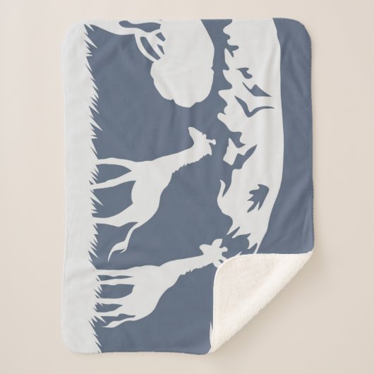 Kilimanjaro (blau) sherpadecke (Vorderseite)