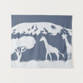 Kilimanjaro (blau) wandteppich (Vorderseite (Horizontal))