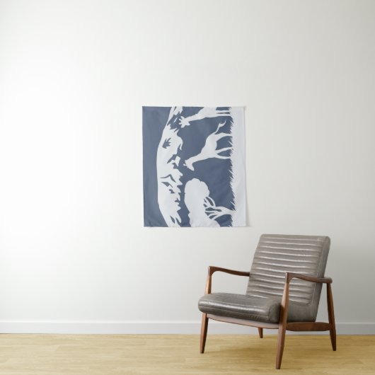 Kilimanjaro (blau) wandteppich (Beispiel)