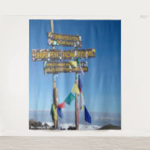 Kilimanjaro Climb Tapestry Wandteppich (Vorderseite)