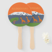 Kilimanjaro Fächer (Vorne und Hinten)
