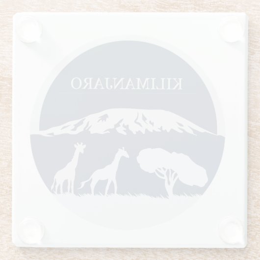 Kilimanjaro Glasuntersetzer (Rückseite)