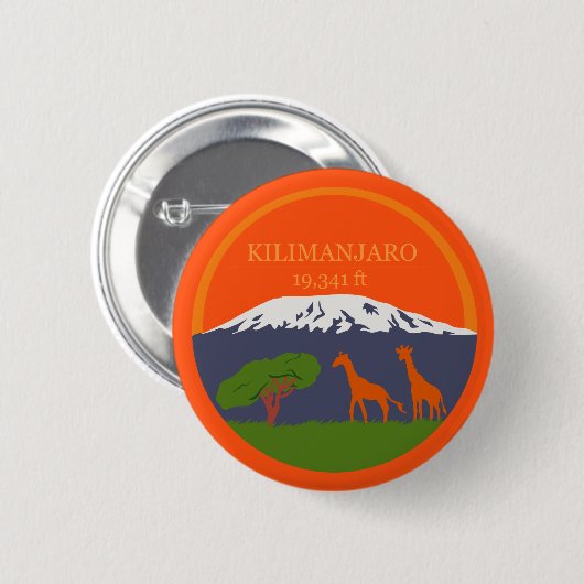 Kilimanjaro Höhe Button (Vorne & Hinten)