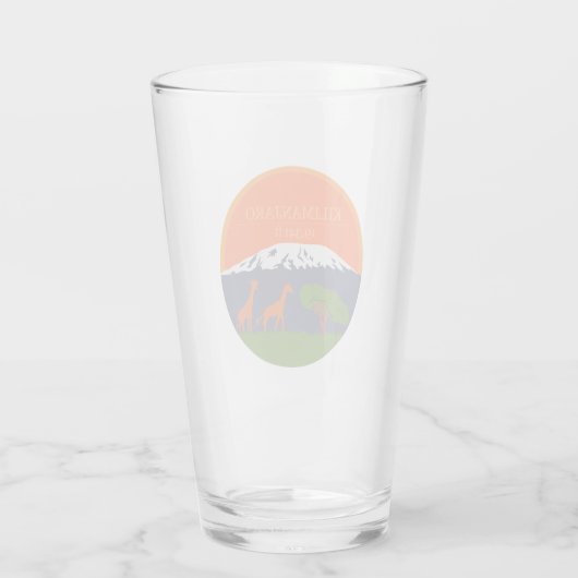 Kilimanjaro Höhe Glas (Rückseite)