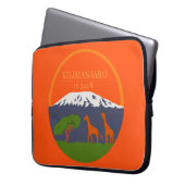 Kilimanjaro Höhe Laptopschutzhülle (Vorderseite Links)