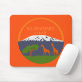 Kilimanjaro Höhe Mousepad (Mit Mouse)