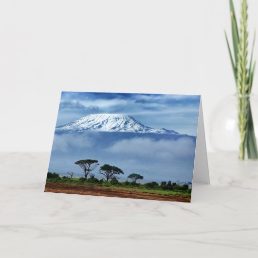 Kilimanjaro Kenya Karte (Vorderseite)