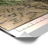 KILIMANJARO MAP Print, Glossar Poster (Ecke)