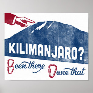Kilimanjaro Plakat-Bergsteigen-Andenken Poster