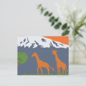 Kilimanjaro Postkarte (Stehend Vorderseite)