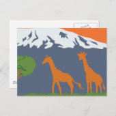 Kilimanjaro Postkarte (Vorne/Hinten)