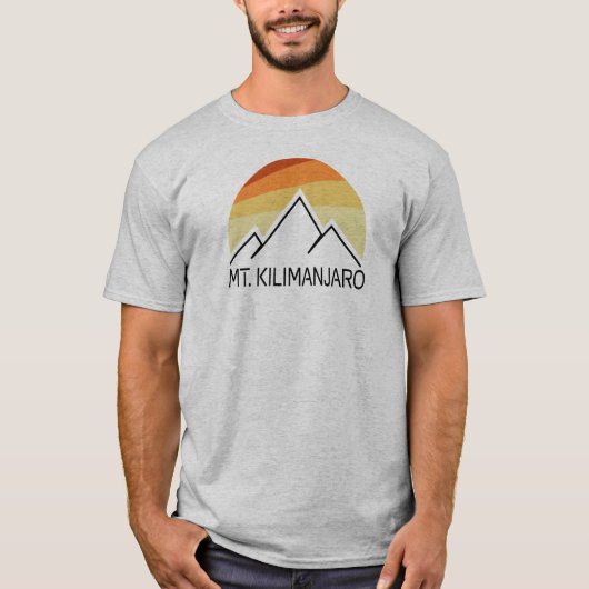 Kilimanjaro Retro T-Shirt (Vorderseite)
