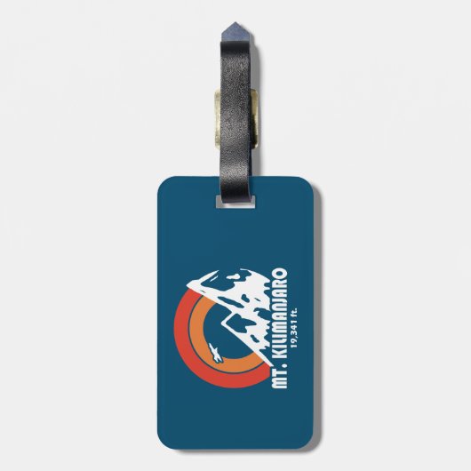 Kilimanjaro Sun Eagle Gepäckanhänger (Rückseite vertikal)