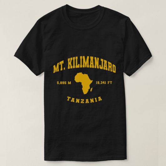 Kilimanjaro Tansania T - Shirt (Design vorne)