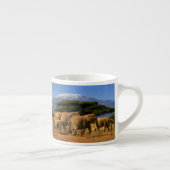 Kilimanjaro und Elefanten Espressotasse (Rechts)