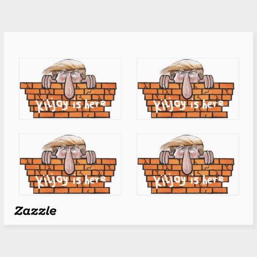 Kiljoy ist hier rechteckiger aufkleber (Blatt)