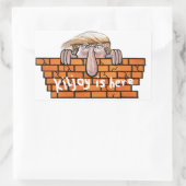 Kiljoy ist hier rechteckiger aufkleber (Tasche)