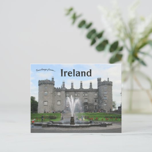 Kilkenny Castle Irland Postkarte (Stehend Vorderseite)