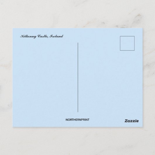 Kilkenny Castle Irland Postkarte (Rückseite)