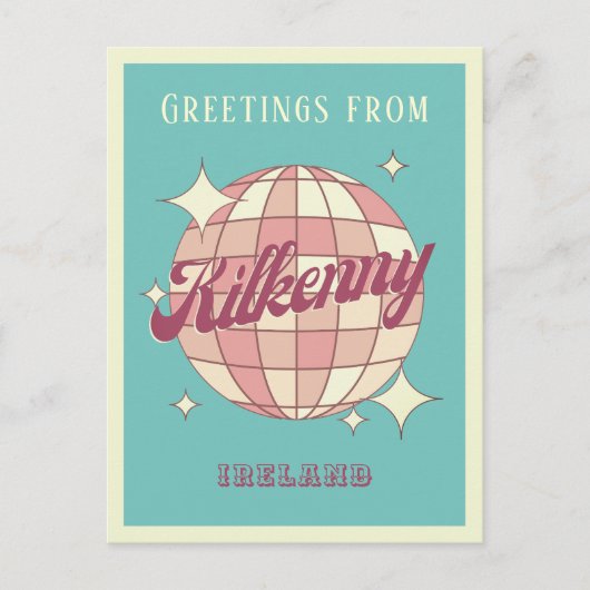 Kilkenny Ireland Retro Vintag Postcard Postkarte (Vorderseite)