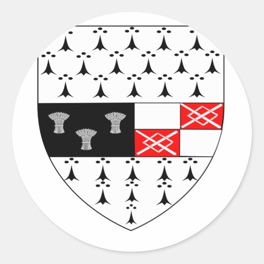 Kilkenny Landkreis Wappen, Irland Runder Aufkleber (Vorderseite)