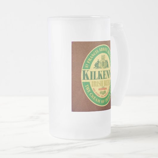 Kilkenny Mattglas Bierglas (VorderseiteRechts)