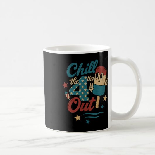 Kill 4. Out - Funny Retro 4. Juli Eiscreme Kaffeetasse (Rechts)