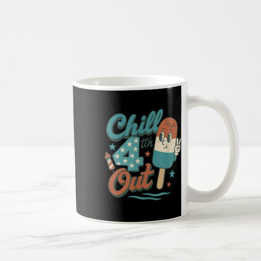 Kill 4. Out - Funny Retro 4. Juli Eiscreme Kaffeetasse (Rechts)
