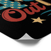 Kill 4. Out - Funny Retro 4. Juli Eiscreme Poster (Ecke)