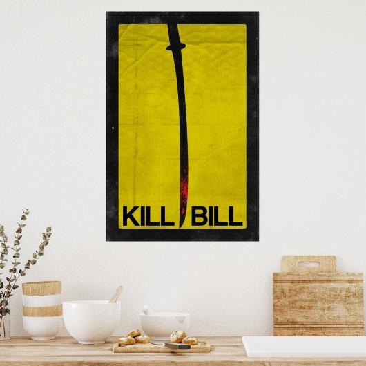 Kill Bill minimalist Poster (Küche)