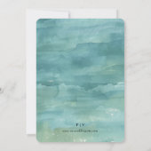 Kill Out by Sea Beach Einladung zur Hochzeit (Rückseite)