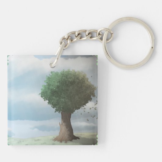 Kill Tree Falling Blätter Cleansing Gale Schlüsselanhänger (Rückseite)