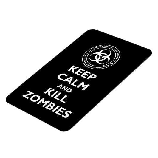 Kill Zombies Magnet (Linke Seite)