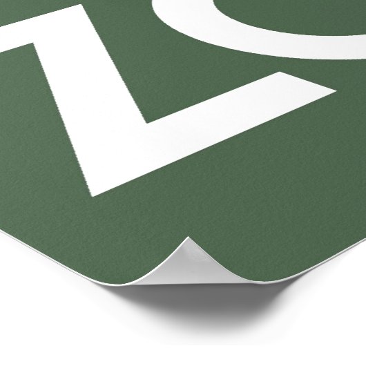 Kill Zombies Poster (Ecke)