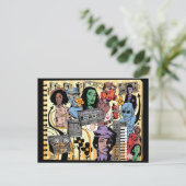 Killa Pfirsich-Postkarte Postkarte (Stehend Vorderseite)