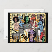 Killa Pfirsich-Postkarte Postkarte (Vorne/Hinten)