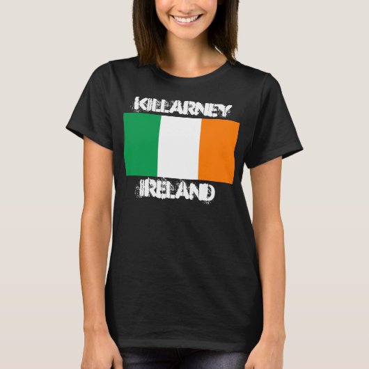 Killarney, Irland mit irischer Flagge T-Shirt (Vorderseite)