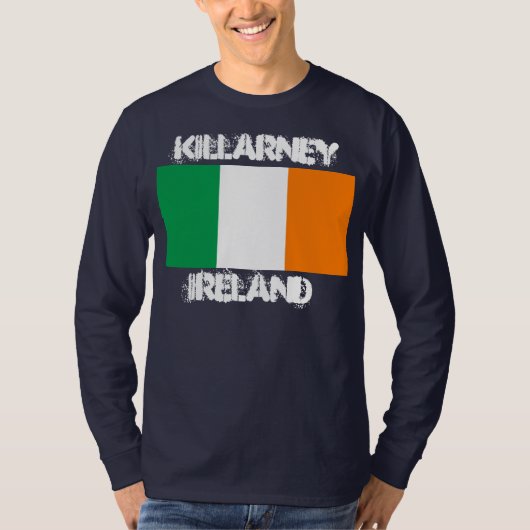 Killarney, Irland mit irischer Flagge T-Shirt (Vorderseite)