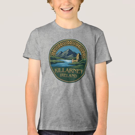 Killarney Irland Tri-Blend Shirt (Vorderseite)
