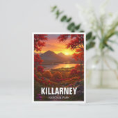 Killarney National Park Ireland Travel Postkarte (Stehend Vorderseite)